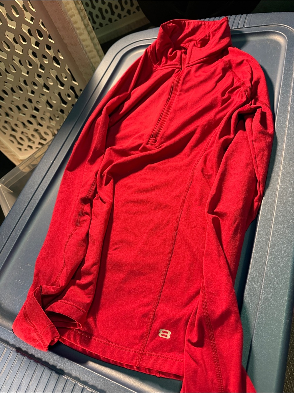 Layer 8 Men's Red Half-Zip Performance Pullover